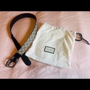 New without tags authentic Gucci Supreme Monogram Suede Dionysus Belt
